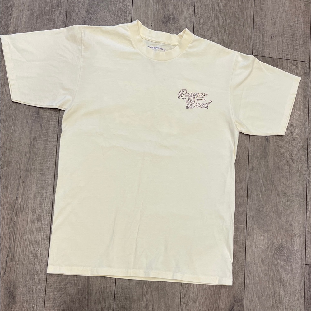 Rapper Weed Cream Graphic T-Shirt Size Medium